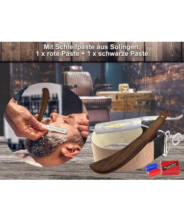 3-Piece Razor Set with Leather Strop & Grinding Paste | Premium Shaving Essentials for Men - Buy Online on GoSupps.com