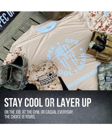 Spec Ops Tool Gear Tactical Construction T-Shirt | Long Sleeve Desert Tan Camo | Men's Medium | Ideal for Work & Outdoor Activities - Buy Online on GoSupps.com