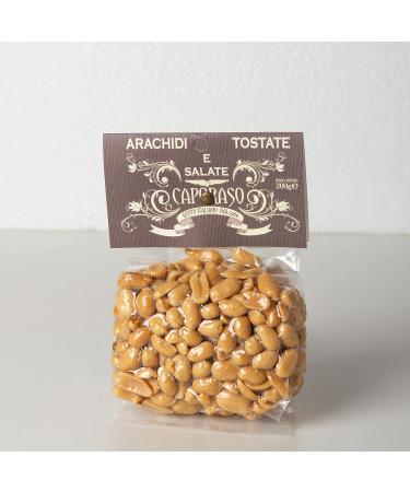  Caporaso dal 1960 Salted roasted peanuts natural dried fruit snacks for appetizers (200 grams) - Buy Online on GoSupps.com