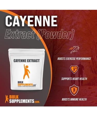 Cayenne Extract Powder | Capsaicin Blood Circulation Herbal Supplement (250g - 8.8oz) - Buy Online on GoSupps.com