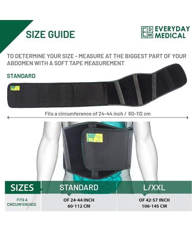 Ergonomic Umbilical Hernia Belt - Abdominal Binder for Men and Women - Standard Size - Buy Online on GoSupps.com