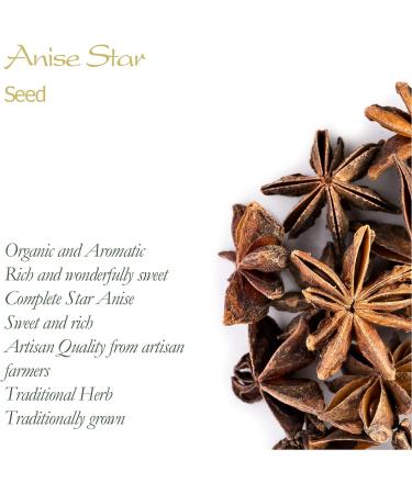 Organic Anise Star Seed Tea - Illicium Verum Herbal Infusion 200g - Buy Online on GoSupps.com