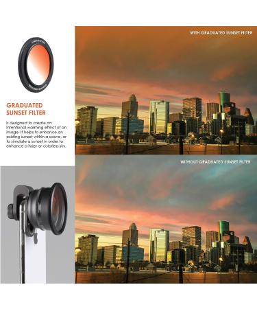 Z-Prime 16mm Multicoated Graduated Color Filter Kit for Ztylus Z-Prime Lens: CPL, Orange Sunset, Sky Blue, ND Filters - Buy Online on GoSupps.com