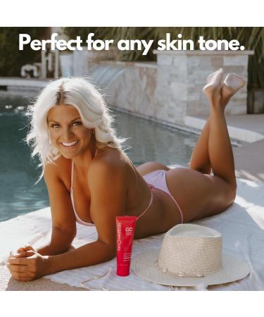 Tanceuticals CC Self Tanning Body Lotion - Ultra Dark Color Correcting Natural Looking Tan | Quick Coconut Scented Healthy Ingredients | Shop Internationally - Buy Online on GoSupps.com