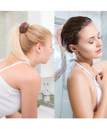 4-Piece Large Microfiber Towel Scrunchies Set for Wet and Dry Hair - Bright Colors - Buy Online on GoSupps.com