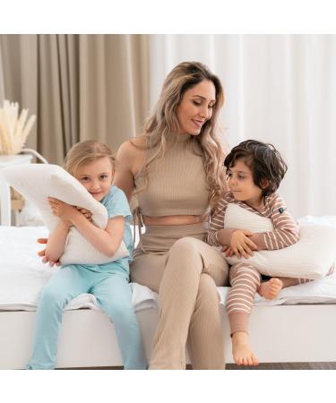 KNERST Children's Pillow - Ergonomic Memory Foam Pillow 25x50 cm with Cover for Relaxing Sleep - Buy Online on GoSupps.com