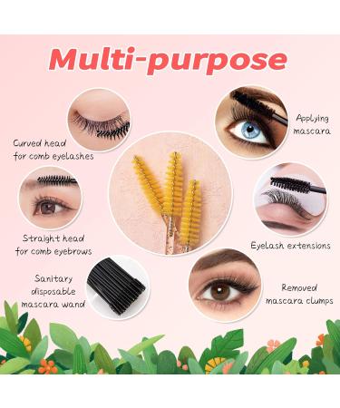 Lifextol 100pc Eyelash Brush Eyebrow Brush Disposable Mascara Wands Eyebrow Spoolie Lip Brush for Lipstick Applicator Lip Wands Eyelash Spoolies for Eyelash Extentions Lash Spoolies for Eyebrows-A Set A - Buy Online on GoSupps.com