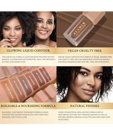 KIMUSE Soft Liquid Contour Stick - Glow Cream Bronzer Weightless & Long-Wearing Smudge Proof Natural-Looking Terracotta Bronzer for Effortless Blending - Buy Online on GoSupps.com