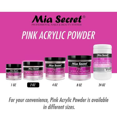 Mia Secret Professional Pink Acrylic Powder 2oz - Long-Lasting Nail System - Buy Online on GoSupps.com