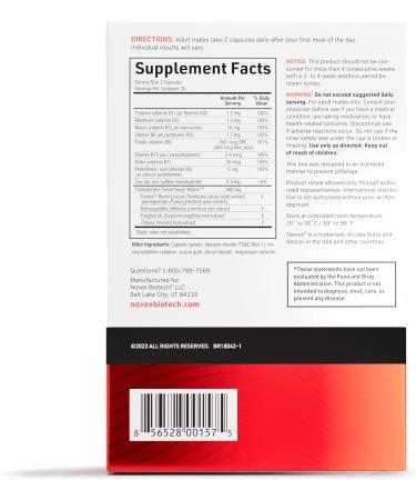 Novex Biotech TestroVax MAX - Daily Testosterone Multivitamin Boost Strength & Vitality 60 Ct 30-Day Supply - International Shipping Available - Buy Online on GoSupps.com