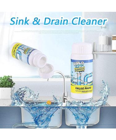 Wild Tornado Pipe Dredge Deodorant Powerful Sink and Drain Cleaner Powerful Clog Remover Powder Quick Foaming Toilet Cleaner for Kitchen Toilet Pipe Dredging (3PCS) - Buy Online on GoSupps.com