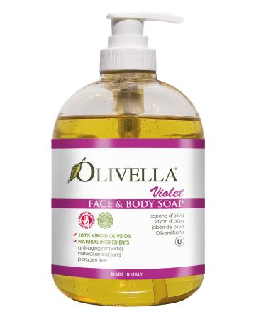 OLIVELLA Liquid Soap Violet 16.9 Fluid Ounce