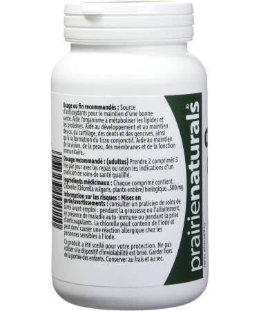 Prairie Naturals Organic Chlorella Broken Cell Wall Tablets - 360 Count 360 count (Pack of 1) - Buy Online on GoSupps.com