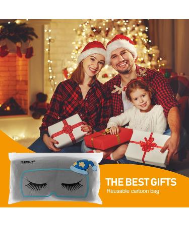 100% Cotton Blackout Sleep Mask - Soft & Comfortable Eye Cover for Men & Women | Light Blocking, Adjustable Blindfold for Airplane Travel - Misty Grey - Buy Online on GoSupps.com