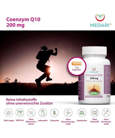 Buy COQ10 High Dose 200mg - 120 Vegan Capsules | Natural Coenzyme Q10 for Heart Health & Energy | Herbal Fermentation Formula - Buy Online on GoSupps.com