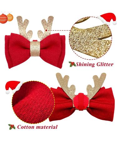 Azuza 2 Pack Cat Collar Breakaway with Bell and Removable Bowtie - Adjustable from 8-12 inches - Christmas Gift Set - Buy Online on GoSupps.com