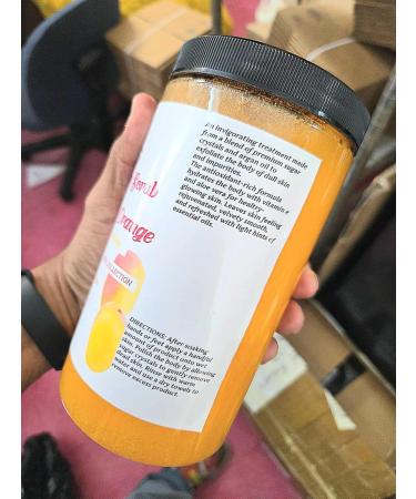 Extravaganza Nails Honey Sugar Scrub Tangerine Orange 3 lb Firming and Refreshing - Buy Online on GoSupps.com
