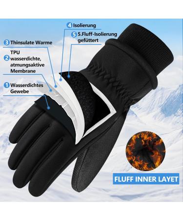 Dygswin Waterproof Winter Gloves | Touchscreen Ski Gloves for Men & Women | Warm Thinsulate Bicycle Gloves for Running Skiing Hiking & Cycling - Buy Online on GoSupps.com