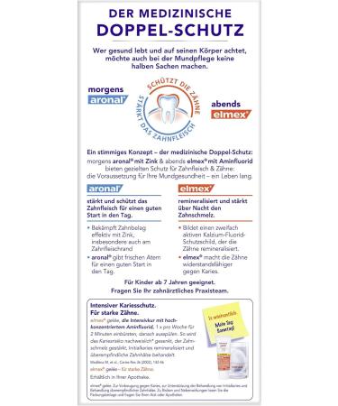 Buy Aronal & Elmex Double Protection Toothpaste 3-Pack (3 x 150 ml) - Ultimate Dental Care Fast International Shipping - Buy Online on GoSupps.com