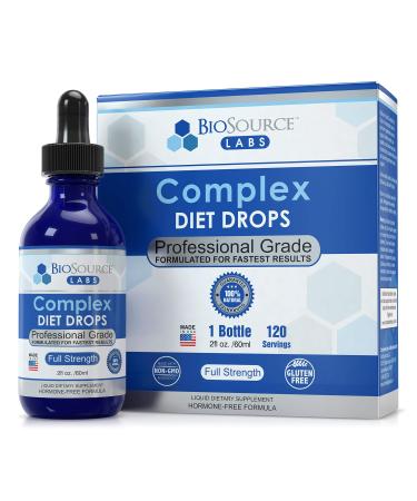 BioSource Labs Complex Diet Drops  Best Natural Weight Management Drops for Men and Women (1 Bottle, 2 fl oz) 2 Fl Oz (Pack of 1)