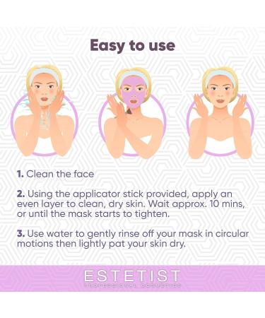 Buy ESTETIST Purifying Pink Face Mask - Australian Pink Clay Blackhead Remover & Pore Cleanser for Even Skin Tone & Acne Treatment | Natural Detox & Exfoliating - Buy Online on GoSupps.com