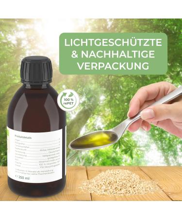 Bio Cold-Pressed Sesame Oil for Massage & Ayurveda - 250ml Spray Bottle | Best Skin & Hair Care Oil - Buy Online on GoSupps.com