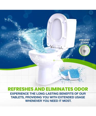 True Fresh Toilet Bowl Cleaner Tablets - 24 Pack Year-Long Cleaning & Deodorizing Solution | International Shipping Available - Buy Online on GoSupps.com