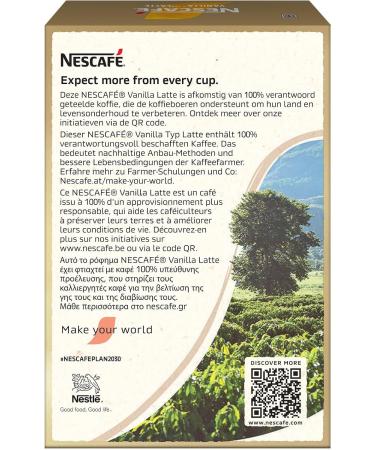 Instant Coffee Packets | Gold Vanilla Latte 8 pieces | Gold Vanilla Latte 8 Stuks | Total Weight 148 grams - Buy Online on GoSupps.com
