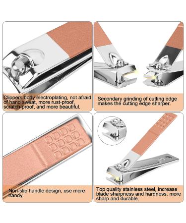 Tuecota 10-in-1 Stainless Steel Nail Clipper Set for Men and Women - Professional Manicure Pedicure Kit - Buy Online on GoSupps.com