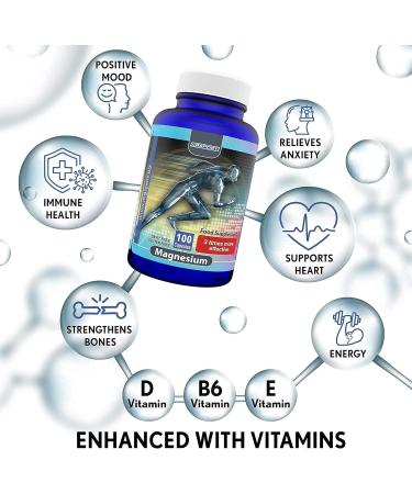 High Absorption Zinc and Magnesium Bundle (100 Count) - for Leg Cramps, Sore Muscles, Immune Support, and Recovery - with Vitamin B6, D, and E - Buy Online on GoSupps.com