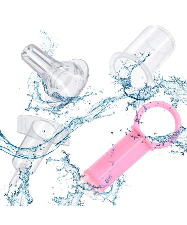2 Pieces Baby Oral Feed Spray Liquid Feeder with Pacifier Head - Ideal for Newborns & Toddlers (Blue & Pink) - Buy Online on GoSupps.com