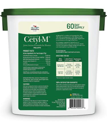 Manna Pro Cetyl-M Joint Supplement for Horses 5.1 LB - Support Horse Joint Health - Buy Online on GoSupps.com