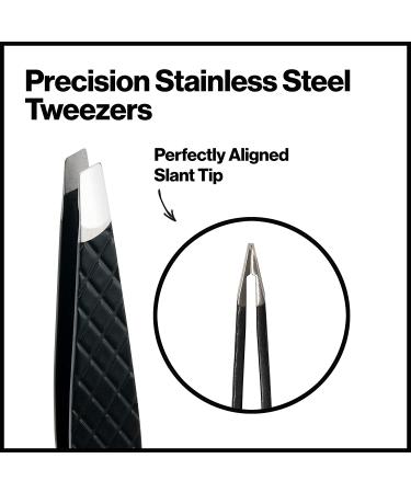 Revlon Expert Eyebrow Hair Removal Tweezer - Stainless Steel Tweezers for Men, Women & Kids - Buy Online on GoSupps.com