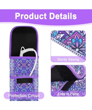 Shappy 2-Piece Heat Resistant Flat Iron Case & Travel Bag | Neoprene Curling Iron Holder - Mandragora - Buy Online on GoSupps.com