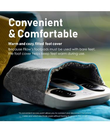 Paingone Fllow EMS Circulation Stimulator - FDA Cleared Muscle Booster for Legs & Feet | 150 Intensity Levels | Portable Pain Relief Device - Buy Online on GoSupps.com