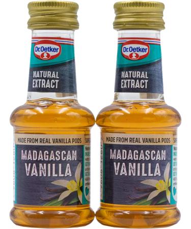 UpLabel Creations bundle of Dr Oetker Madagascan Vanilla Extract Baking 35ml (2-Pack) + UpLabel Creations 1ml Measuring Spoon - Buy Online on GoSupps.com
