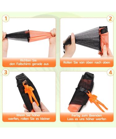 Ucradle Parachute Children's Toys 10 Pcs Parachutist Outdoor Fun Ideal Party Favors & Birthday Gifts - Buy Online on GoSupps.com