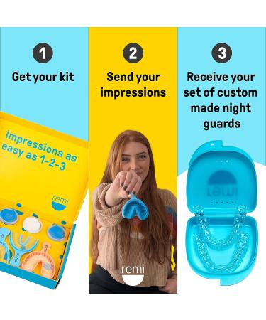 Remi Custom Night Guard Kit - Dental Grade Mouth Guards for Bruxism & TMJ Relief - Buy Online on GoSupps.com
