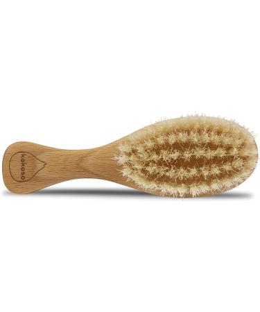 Kokoso Baby Wooden Brush - Natural Bristle for Gentle Hair & Scalp Care - Buy Online on GoSupps.com