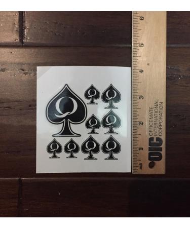 Queen of Spades BBC Only Temporary Tattoo Set - 39 Piece, 6 Sheets - Buy Online on GoSupps.com