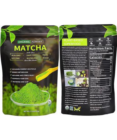 Matcha Green Tea Powder 100g Organic Matcha Powder Ceremonial Grade Matcha - Buy Online on GoSupps.com