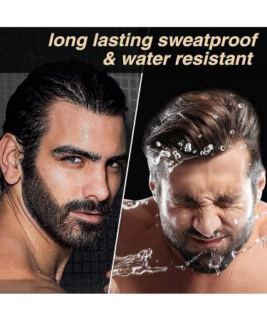 Black Beard Pencil Filler Pen & Boar Bristle Brush Kit - Long Lasting Waterproof Mustache Color Enhancer for Men - Buy Online on GoSupps.com