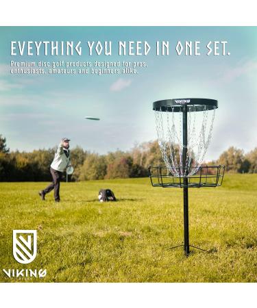 Viking Discs 8-Disc Set - Premium Ground Plastic Disc Golf Equipment Bulk Set - Buy Online on GoSupps.com