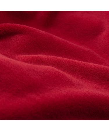 Buy Lumaland Hooded Bathrobe for Women & Men | Extra Soft Microfiber Coral Fleece | Quick Dry Suction-Strong | Perfect for Cuddling - Red - Buy Online on GoSupps.com
