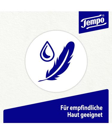 Tempo Toilet Paper with Almond Milk & Panthenol - 16 Pack (8 x 42 Sheets) | Soft Strong & Eco-Friendly - International Shipping Available - Buy Online on GoSupps.com