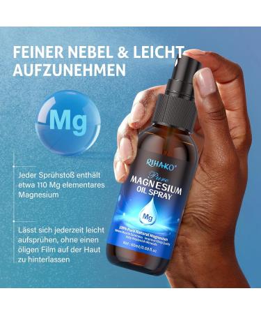 Pure Magnesium Oil Spray 100 Organic Magnesium Oil for Feet Effective in Relieving Muscles Pure Natural Topical Magnesium Spray Easy to Use 60ml - Buy Online on GoSupps.com