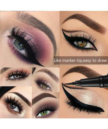 2021 Diamond 2-in-1 Eyeliner Pen & Lash Glue - Waterproof, Mess-Free, Long-Lasting (Style B-Black) - Buy Online on GoSupps.com