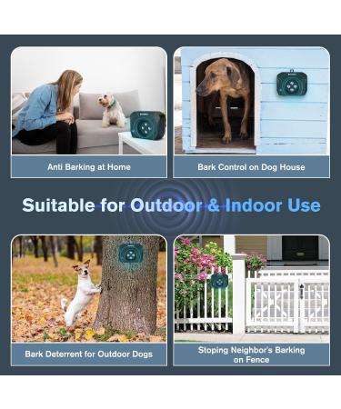 Bubbacare Anti-Bark Device | Waterproof Dog Deterrent - 3 Modes Audio & Ultrasound 33ft Range for Indoor & Outdoor Use - Buy Online on GoSupps.com
