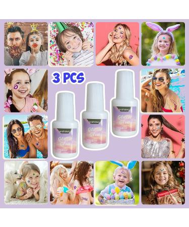Wumawu Temporary Tattoo Glue 8ml - Water Soluble Body Painting for Halloween, Carnival, Birthday Party - 3 Pcs - Buy Online on GoSupps.com