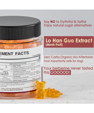 Nextdia 2Pack Berberine Supplement Gummies 1500mg + 2Pack Magnesium Malate with CoQ10-100mg Gummies - Buy Online on GoSupps.com